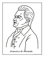 Dibujos para colorear Independencia de Venezuela